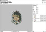 Shota A Embroidery File 6 sizes