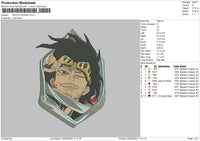 Shota A Embroidery File 6 sizes