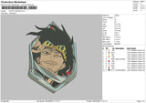 Shota A Embroidery File 6 sizes
