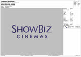 Snowbiztext Embroidery Machine Design File 6 sizes