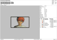 Shoyo Hinata 002 Embroidery File 4 size