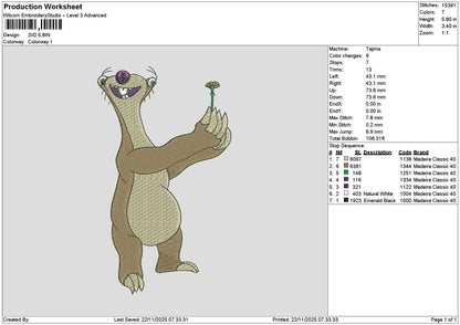 Sidicetext Embroidery File 6 sizes