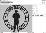 Sidhu Moosewala Embroidery File 4 size
