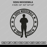 Sidhu Moosewala Embroidery File 4 size