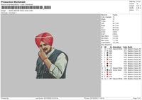 Sidhu Moosewal Photo Embroidery File 5 sizes
