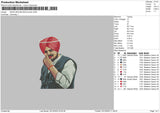 Sidhu Moosewal Photo Embroidery File 5 sizes