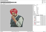 Sidhu Moosewal Photo Embroidery File 5 sizes
