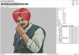 Sidhu Moosewal Photo Embroidery File 5 sizes