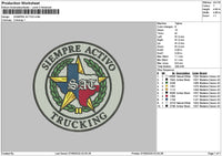 Siempretext Embroidery File 6 sizes