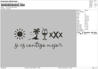 Si En Contigo Embroidery File 6 sizes