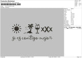 Si En Contigo Embroidery File 6 sizes
