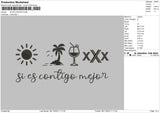 Si En Contigo Embroidery File 6 sizes