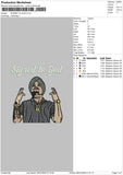 Signed To God Embroidery File 4 sizes