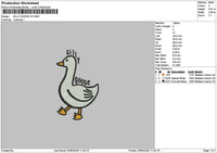 Duck 2305 Embroidery File 6 sizes