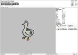 Duck 2305 Embroidery File 6 sizes