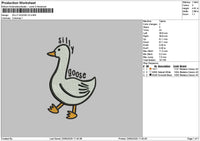 Duck 2305 Embroidery File 6 sizes