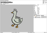 Duck 2305 Embroidery File 6 sizes