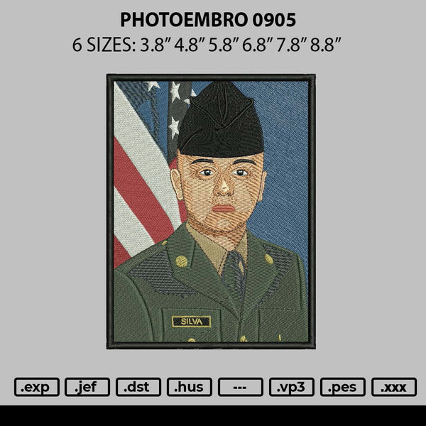 Photoembro 0905 Embroider File 6 sizes