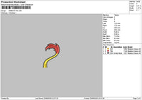 Tail 02 Embroidery File 6 sizes