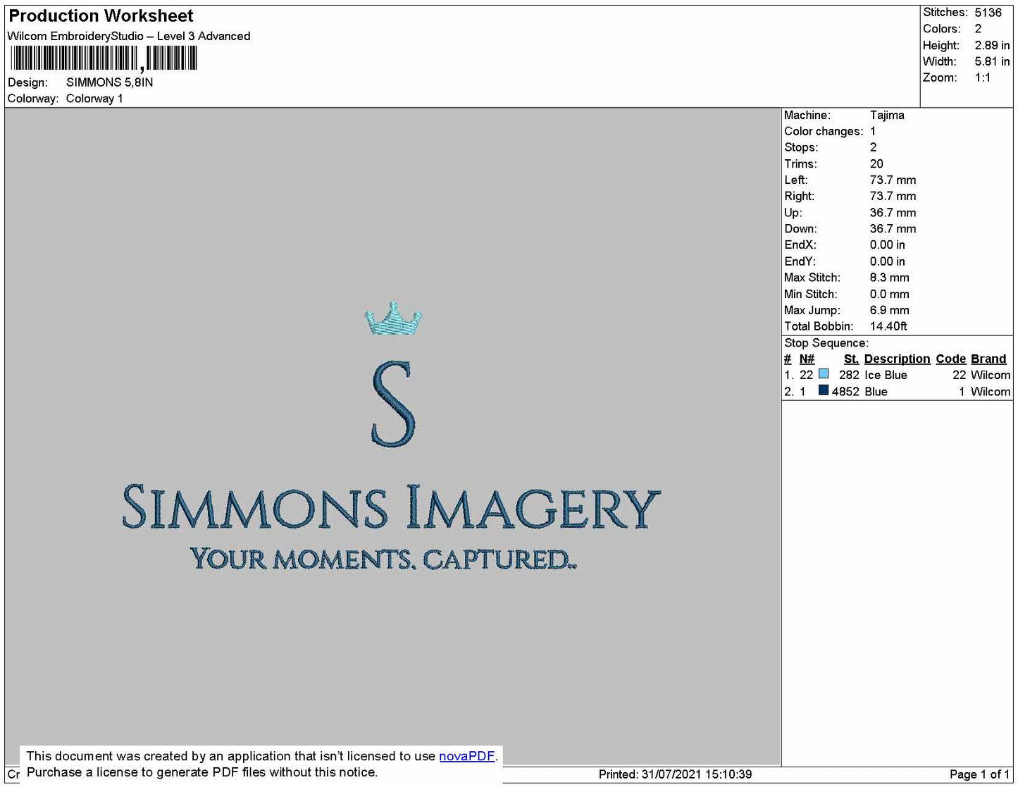 Simmons Imaginary