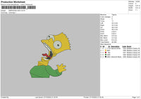 Simpson Gag Embroidery File 6 sizes