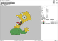 Simpson Gag Embroidery File 6 sizes