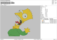 Simpson Gag Embroidery File 6 sizes