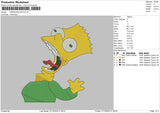 Simpson Gag Embroidery File 6 sizes