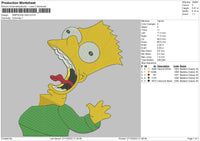 Simpson Gag Embroidery File 6 sizes