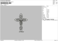 Cross2510 Embroidery File 6 sizes