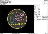 Sipscircle Embroidery File 6 sizes