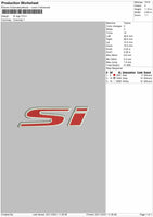 SI Logo Embroidery File 4 size