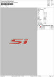 SI Logo Embroidery File 4 size