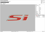 SI Logo Embroidery File 4 size
