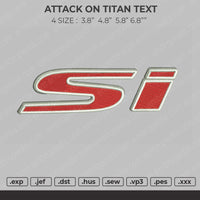 SI Logo Embroidery File 4 size