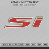 SI Logo Embroidery File 4 size