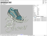 Skate Shoes Embroidery File 4 size