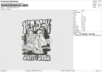 Skate And Snow Embroidery File 5 Sizes