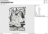 Skate And Snow Embroidery File 5 Sizes