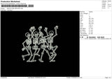 Skeletons0705 Embroidery File 6 sizes