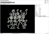 Skeletons0705 Embroidery File 6 sizes