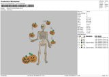 Skeleton Spookies Embroidery File 6 sizes