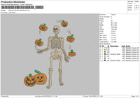 Skeleton Spookies Embroidery File 6 sizes