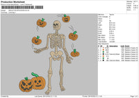 Skeleton Spookies Embroidery File 6 sizes