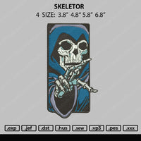 Skeletor Embroidery File 4 size