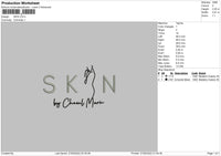 Skin Embroidery File 4 size