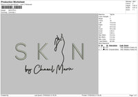 Skin Embroidery File 4 size