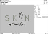 Skin Embroidery File 4 size