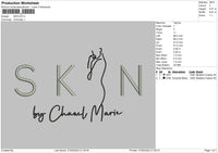Skin Embroidery File 4 size