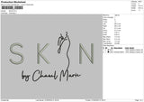 Skin Embroidery File 4 size